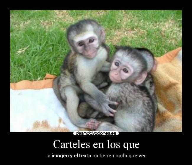 Carteles en los que -