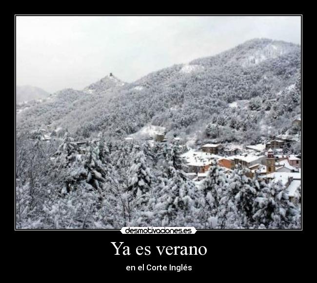 Ya es verano - en el Corte Inglés