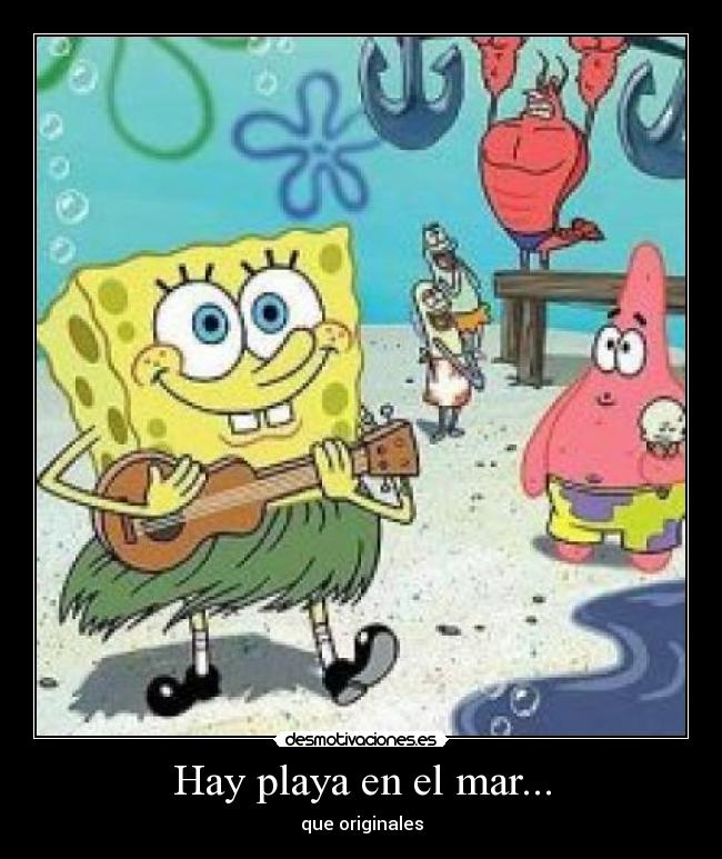 Hay playa en el mar... -