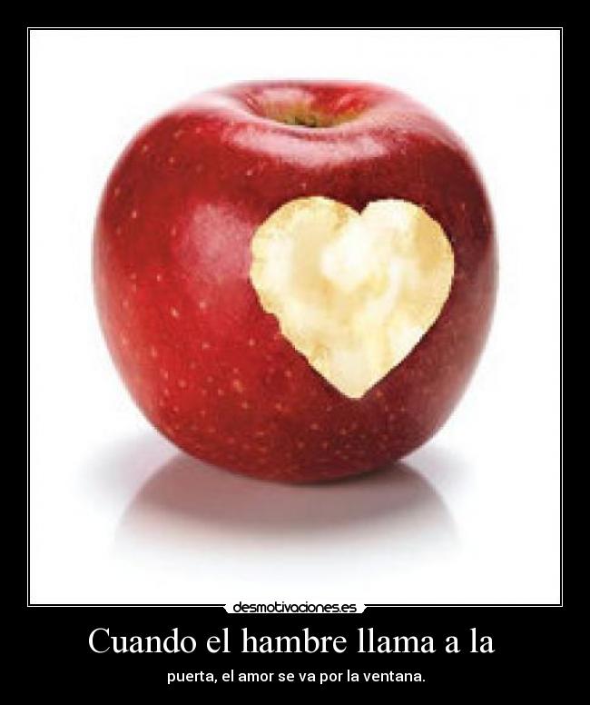 carteles hambre amor desmotivaciones
