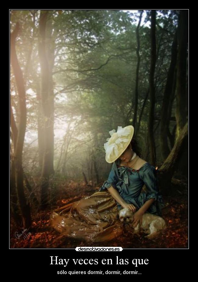 Hay veces en las que -