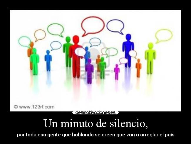 Un minuto de silencio, -