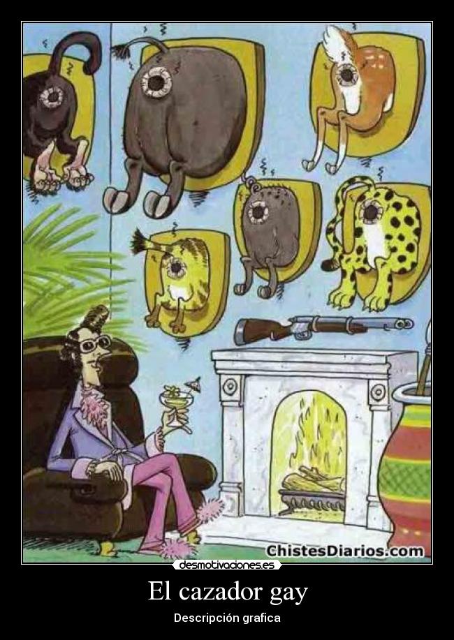 El cazador gay - Descripción grafica