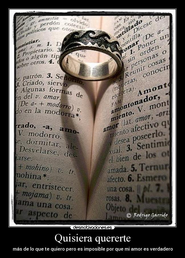 Quisiera quererte -