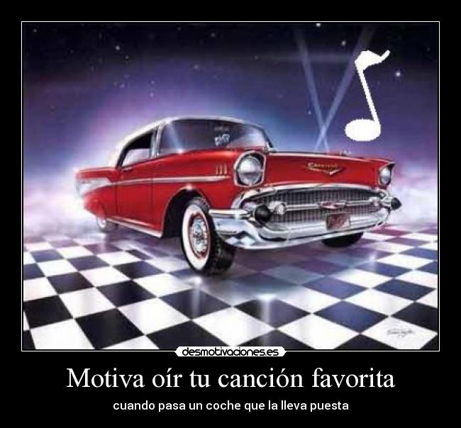 Motiva oír tu canción favorita -