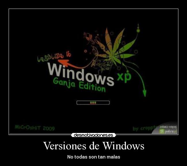 Versiones de Windows - No todas son tan malas