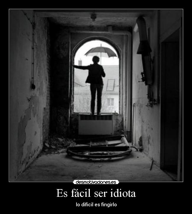 Es fácil ser idiota -