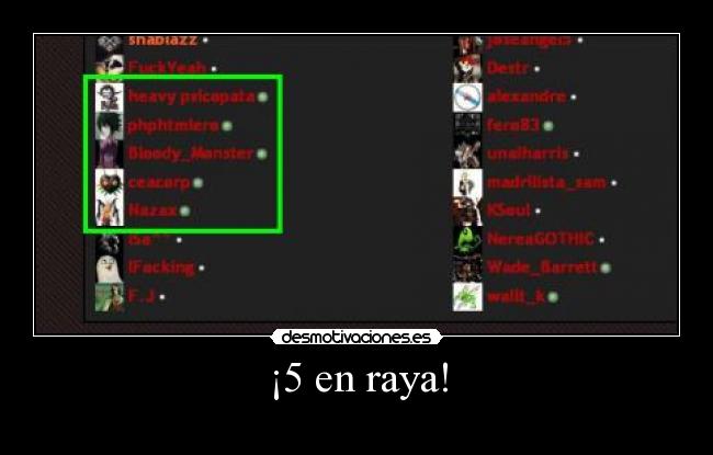 carteles cinco raya desmotivaciones