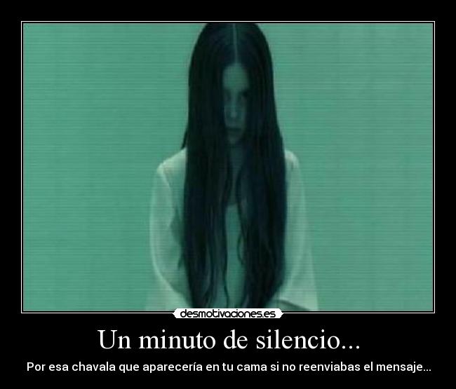 Un minuto de silencio... -