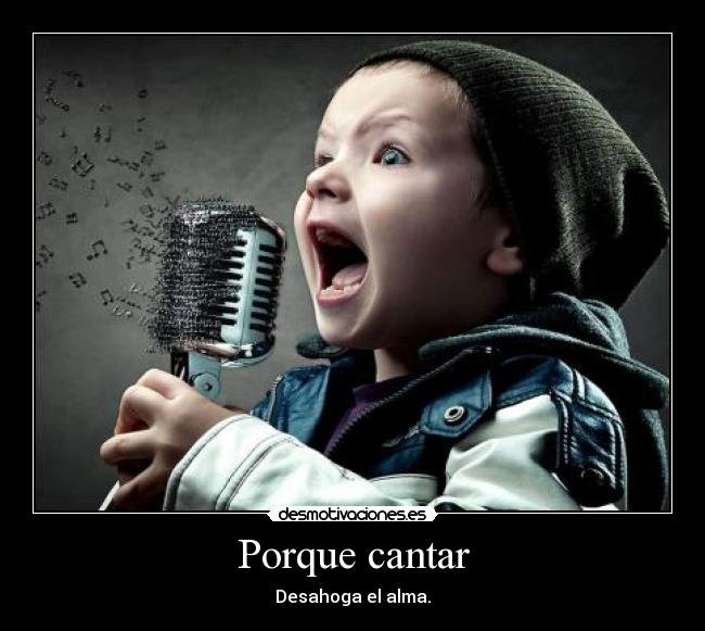 Porque cantar -