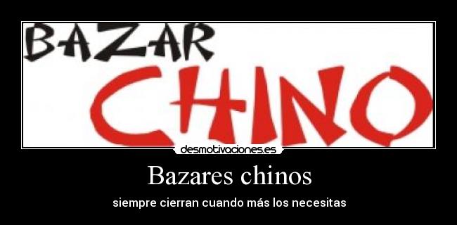 Bazares chinos -