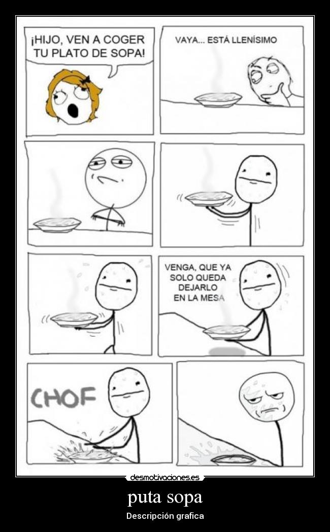puta sopa - Descripción grafica