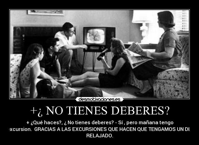 +¿ NO TIENES DEBERES? -