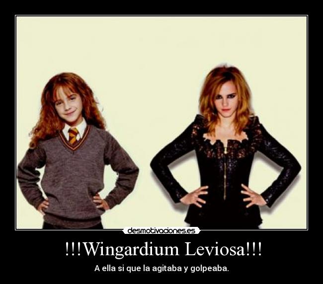 !!!Wingardium Leviosa!!! - A ella si que la agitaba y golpeaba.