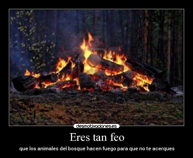 Eres tan feo -