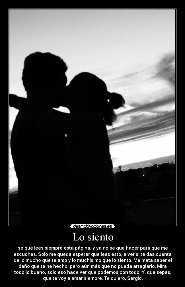 carteles amor amo perdon disculpa desmotivaciones