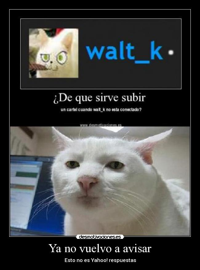 carteles vuelvo avisar desmotivaciones