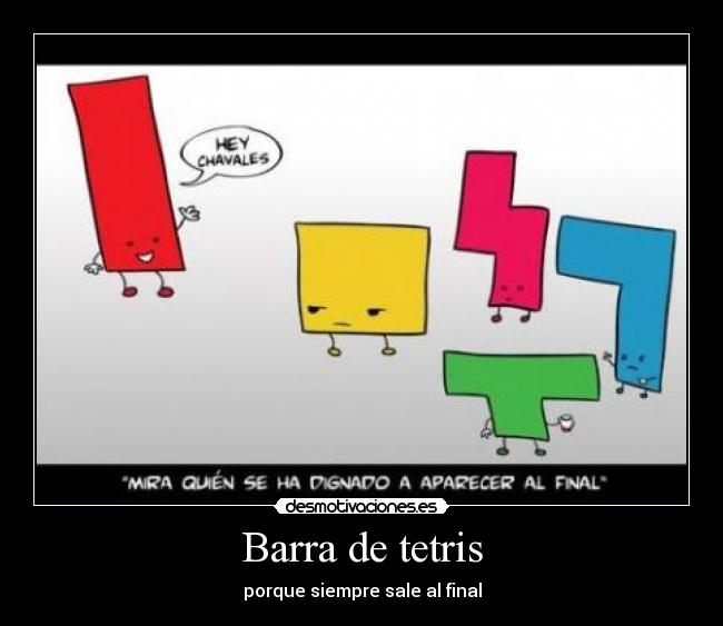 Barra de tetris -