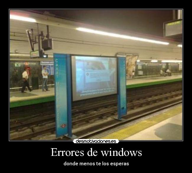 Errores de windows - donde menos te los esperas