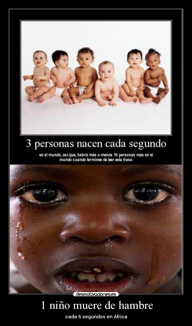 1 niño muere de hambre - 