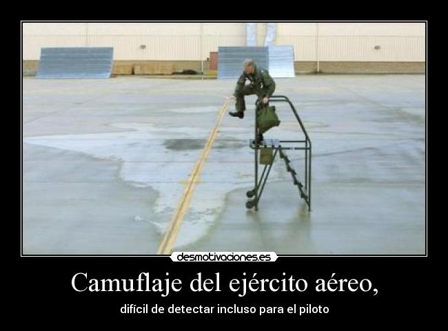 carteles dificil detectar incluso para piloto desmotivaciones