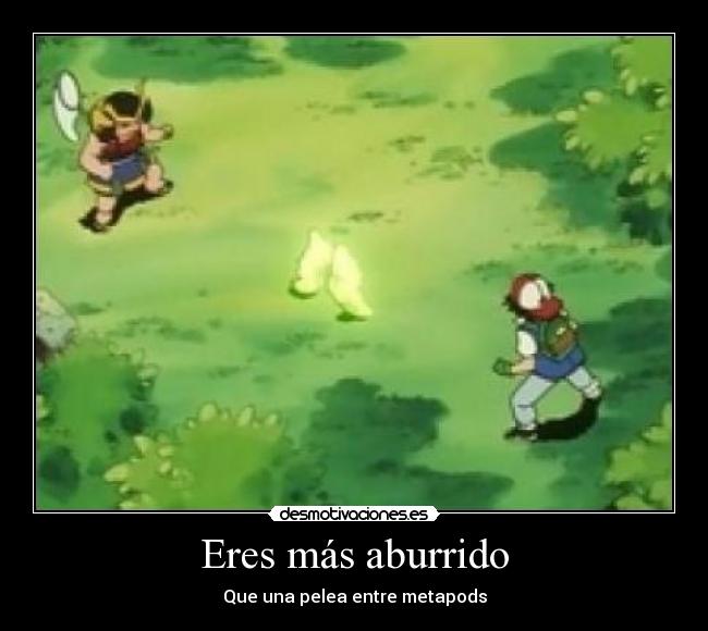 Eres más aburrido - Que una pelea entre metapods