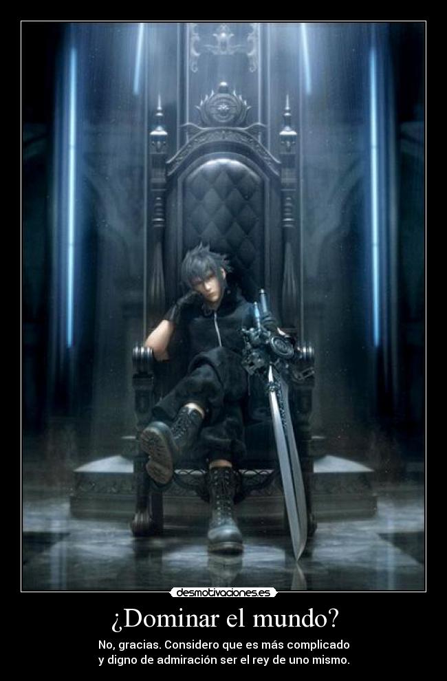 ¿Dominar el mundo? -