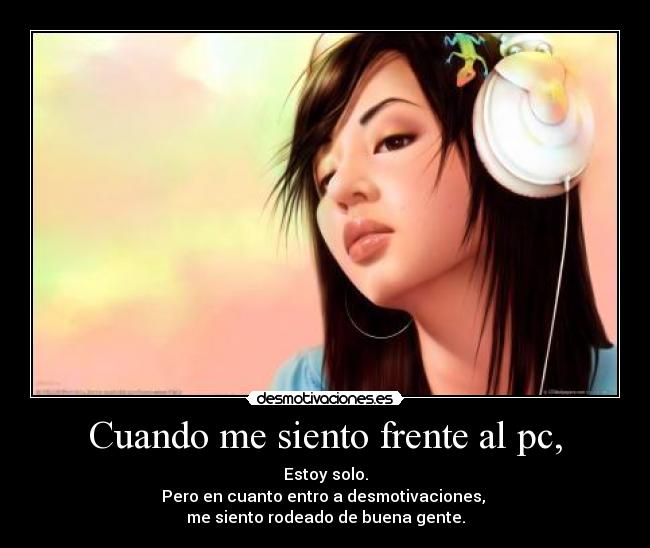 Cuando me siento frente al pc, - 