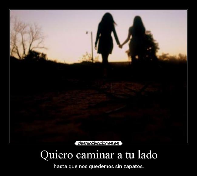 Quiero caminar a tu lado -