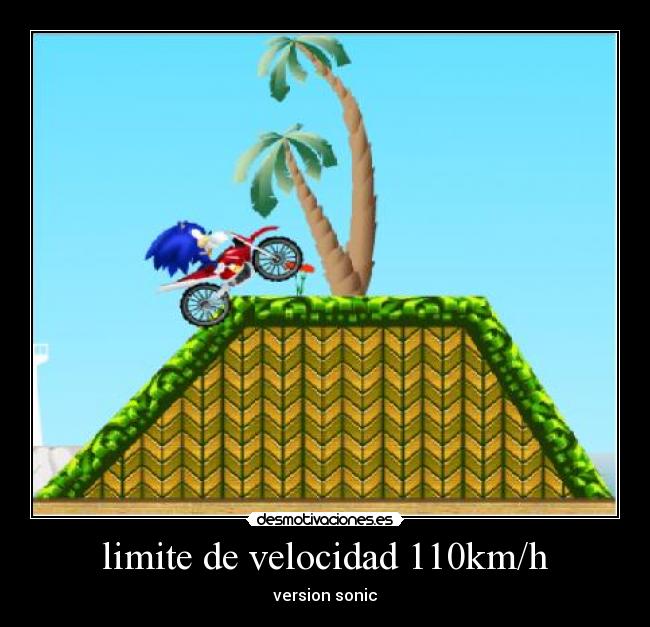 limite de velocidad 110km/h - version sonic