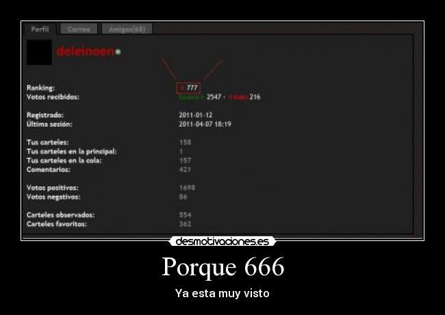 Porque 666 - Ya esta muy visto