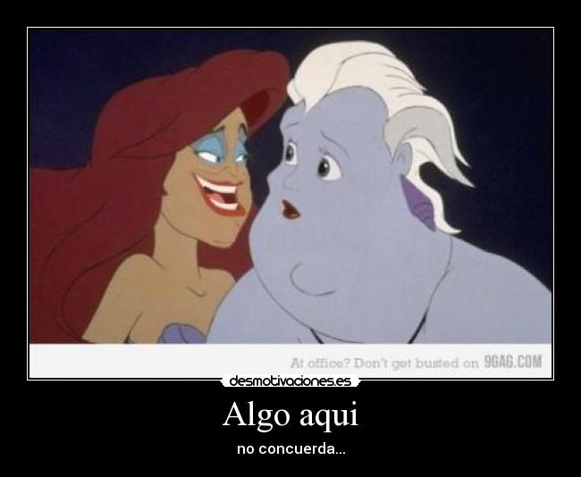 Algo aqui - no concuerda...