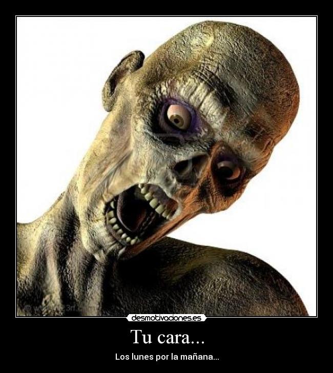 Tu cara... - Los lunes por la mañana...