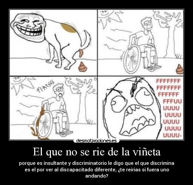 carteles discapacitado insulto vineta desmotivaciones