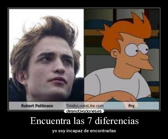 Encuentra las 7 diferencias - yo soy incapaz de encontrarlas