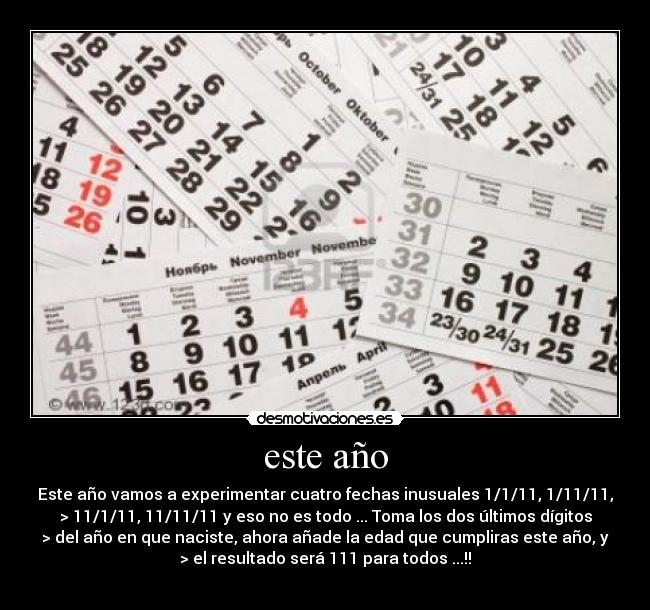 este año - 