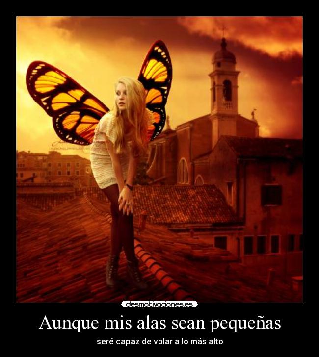 Aunque mis alas sean pequeñas - 
