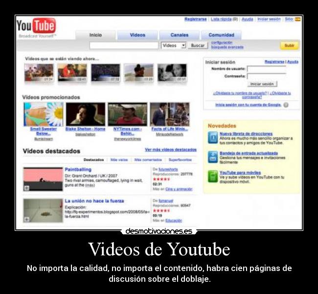 Videos de Youtube -