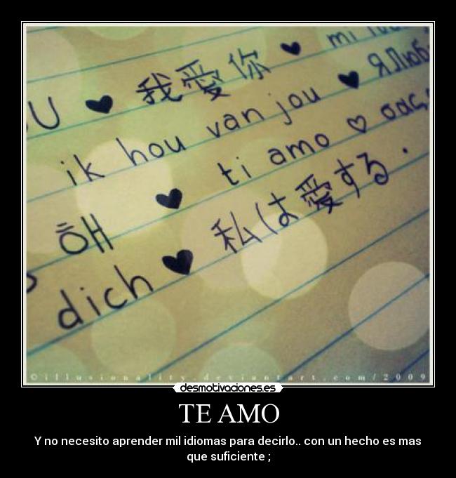 TE AMO -