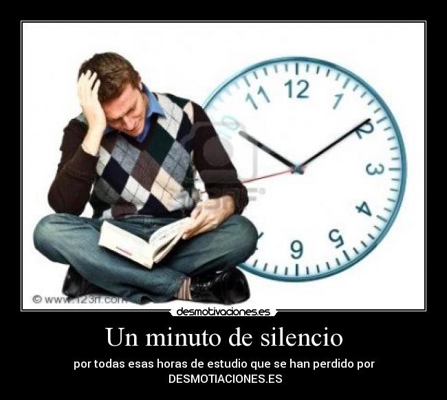 carteles silencio minuto desmotivaciones