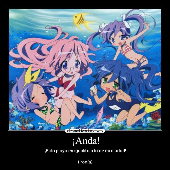 carteles lucky star desmotivaciones