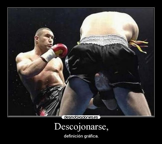 Descojonarse, -