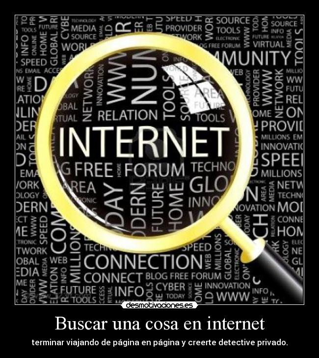 Buscar una cosa en internet - 