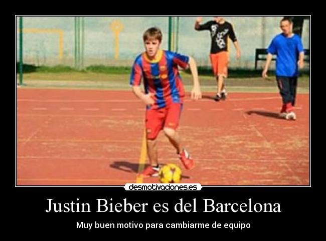 Justin Bieber es del Barcelona -
