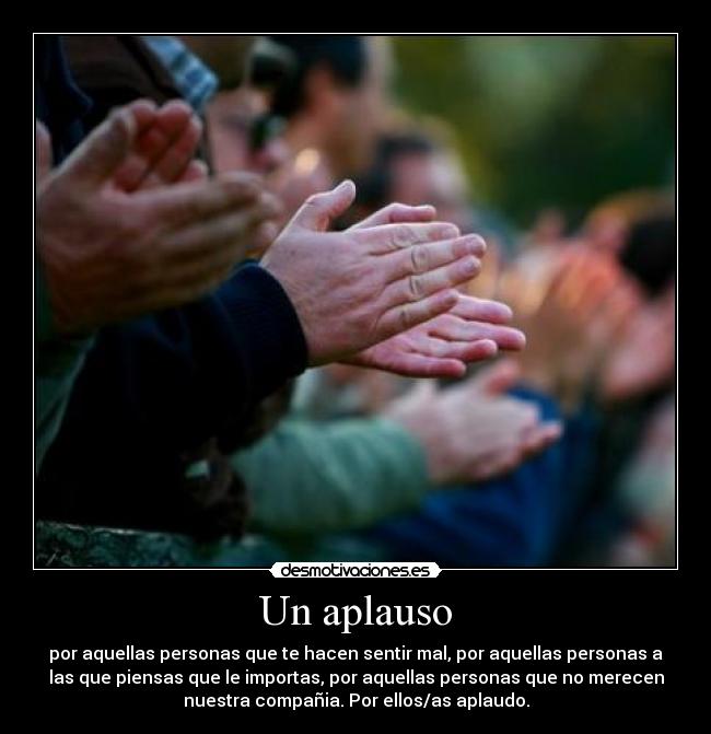 Un aplauso -