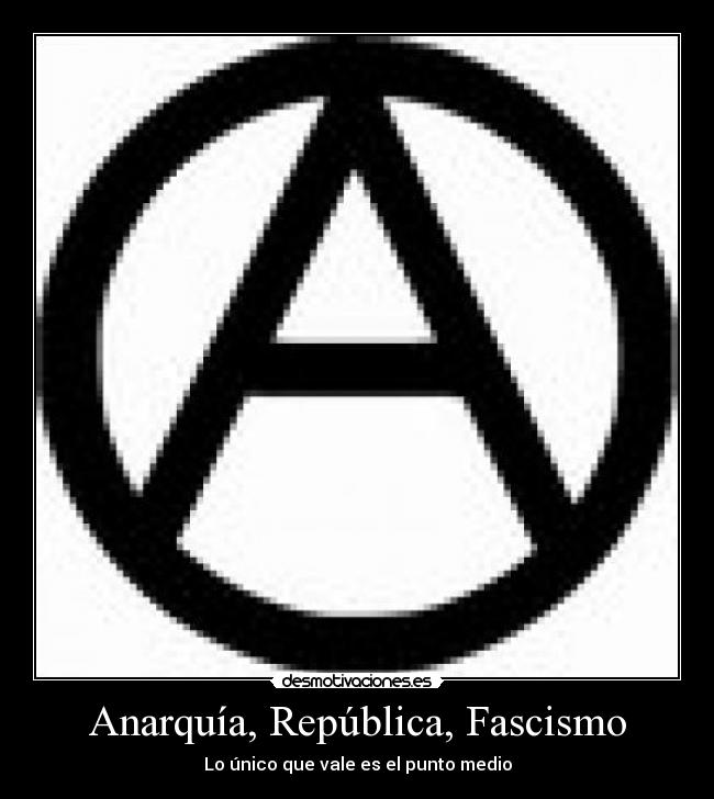 Anarquía, República, Fascismo - 