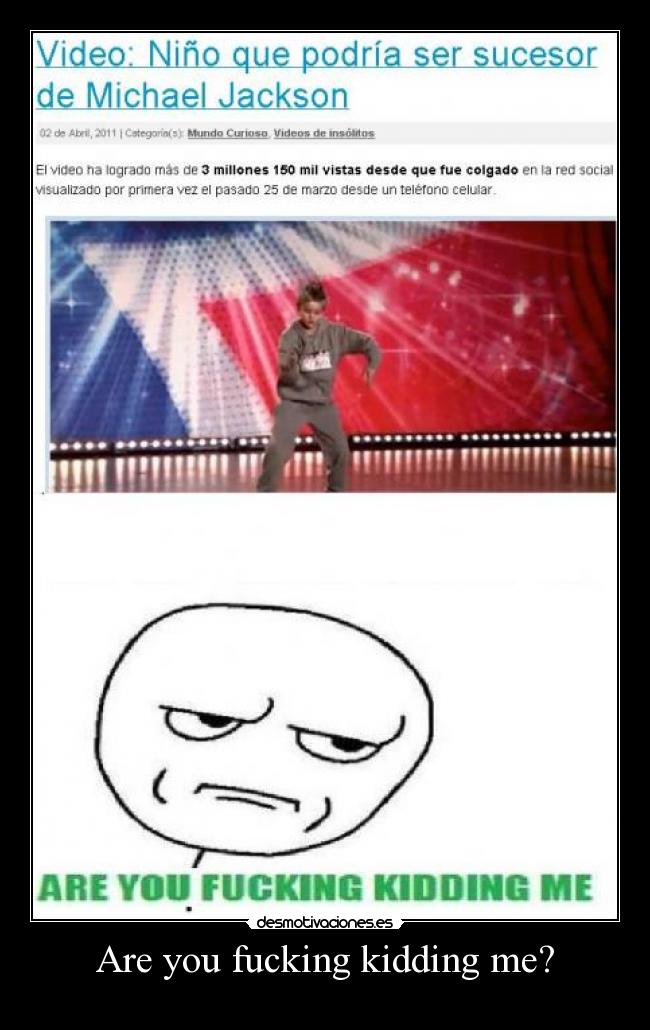 Are you fucking kidding me? - 