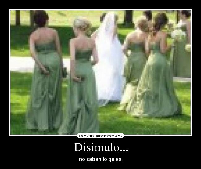 Disimulo... -