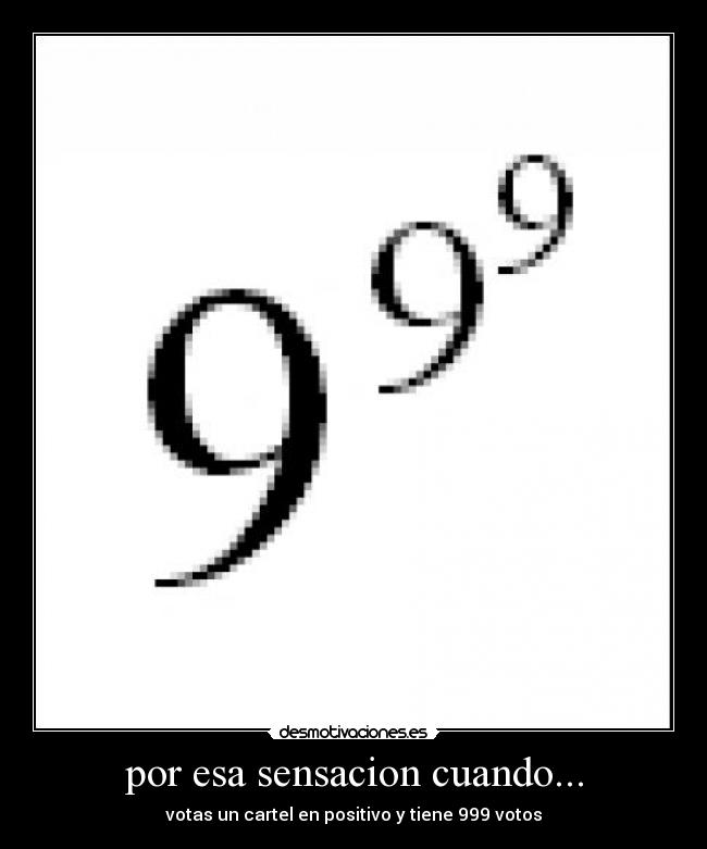 por esa sensacion cuando... -