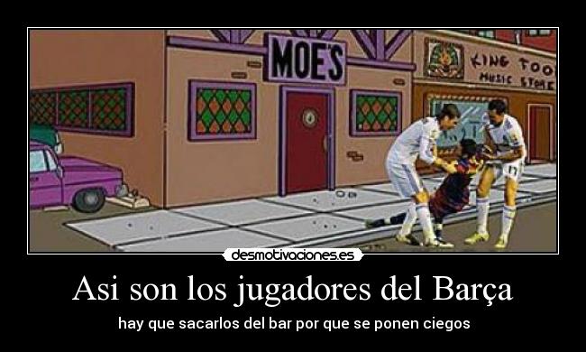 Asi son los jugadores del Barça -